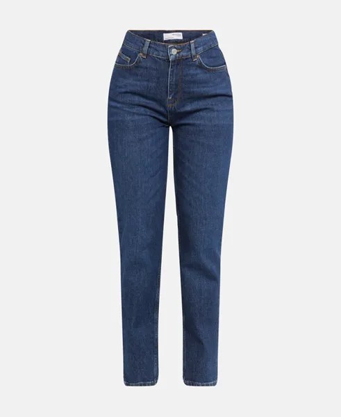 Узкие джинсы органик Selected Femme, темно-синий