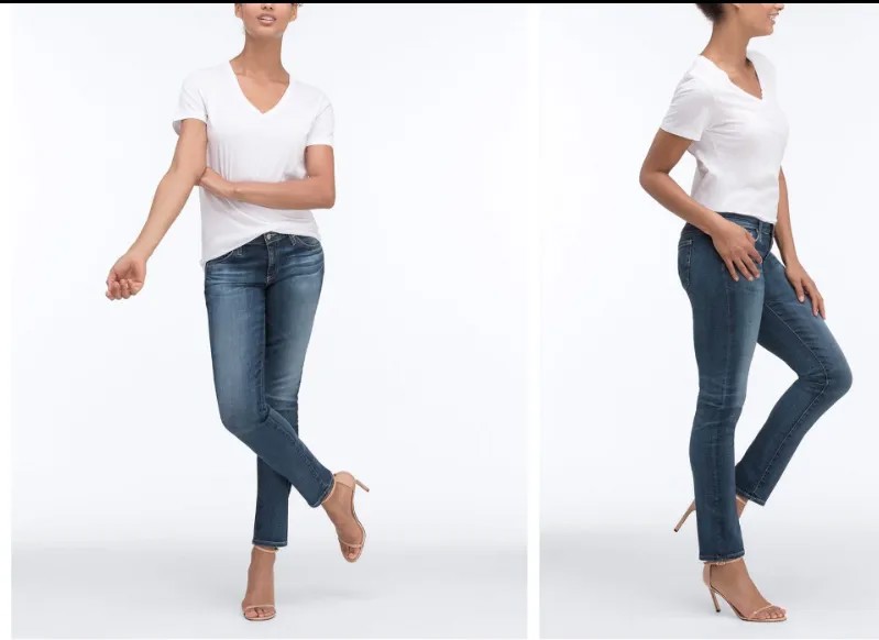 AG ADRIANO GOLDSCHMIED Синие эластичные хлопковые джинсы Stilt Legs 28R GUC