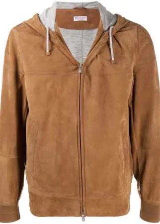 Brunello Cucinelli куртка на молнии с капюшоном
