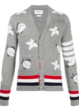 Thom Browne кашемировый кардиган вязки интарсия