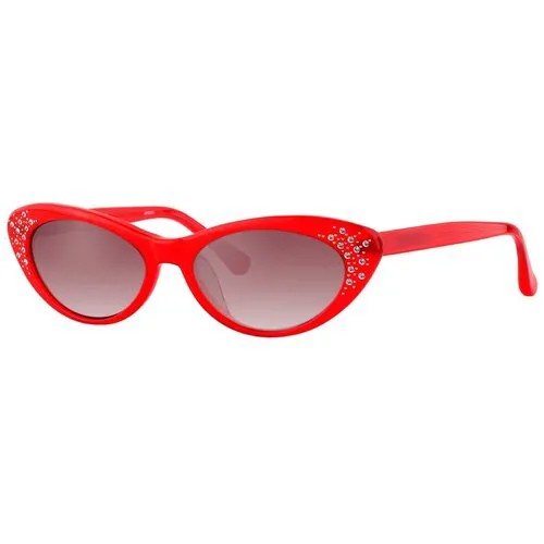 Солнцезащитные очки Agent Provocateur, кошачий глаз, оправа: пластик, для женщин, красный