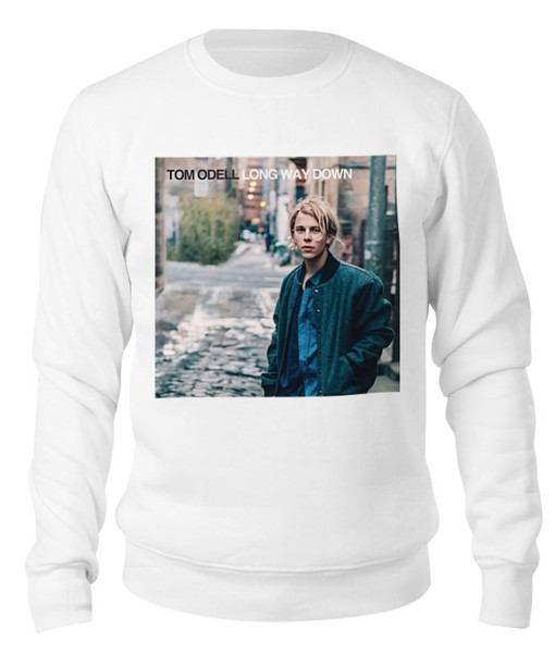 Свитшот унисекс Printio Tom odell - long way down белый L