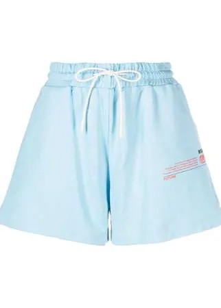 MSGM спортивные шорты с надписью