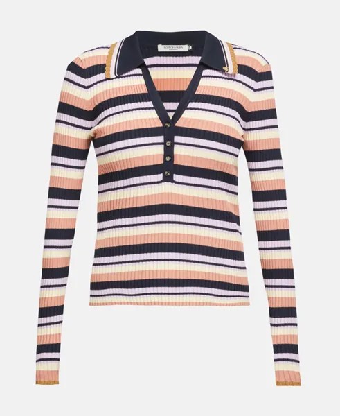Трикотажная рубашка-поло Scotch & Soda, темно-синий