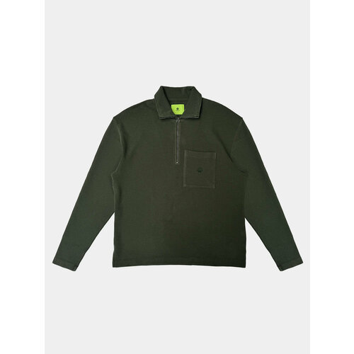 Лонгслив New Amsterdam Surf Association TIDE HALF ZIP, размер M, зеленый