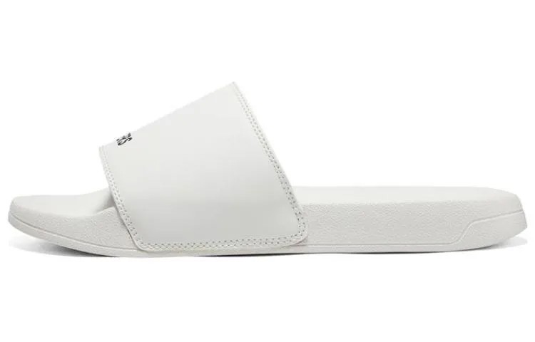 Боковые линии Шлепанцы мужские Белые/Черные Skechers