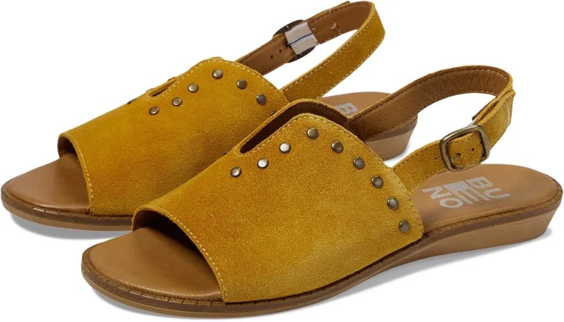 Сандалии на плоской подошве Daksha Bueno, цвет Mustard Suede