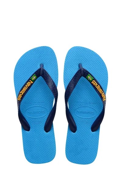 Сандалии Blue Brazil с логотипом Havaianas, синий