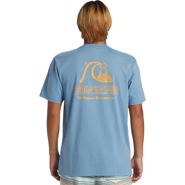 Оригинальная футболка Quiksilver, цвет blue shadow