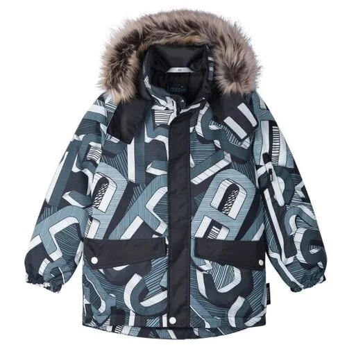 Куртка LASSIE 721759-9992 Jacket, Steffan для мальчика, цвет чёрный, размер 104