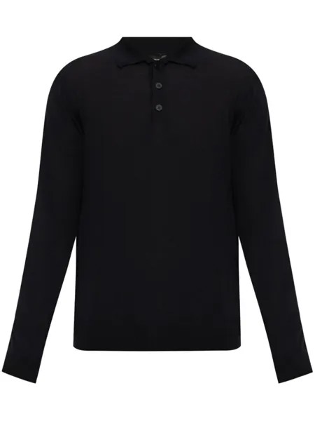 Emporio Armani рубашка поло с длинным рукавом, синий