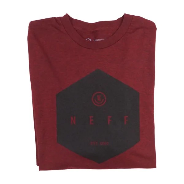 Мужская футболка Neff Geometric Logo БОРДОВЫЙ ОФИЦИАЛЬНЫЙ ПРЕДМЕТ