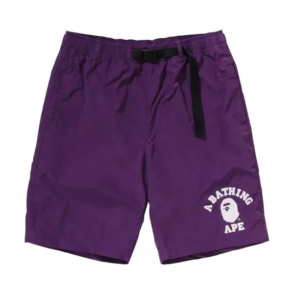 Шорты BAPE College Beach Shorts, фиолетовый