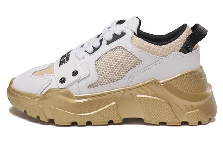 Кроссовки Versace Chunky Logo Sneaker 'White Gold', белый/золотой