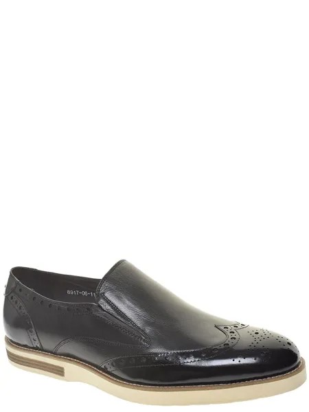 Туфли Loiter мужские демисезонные, размер 44, цвет черный, артикул 8917-06-11-811