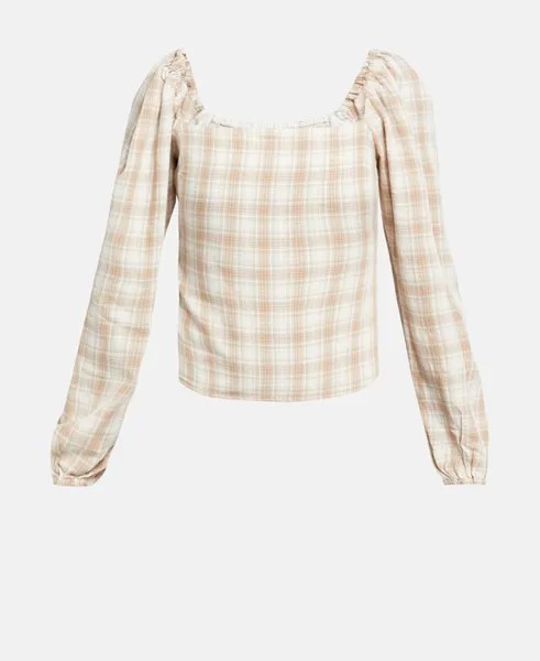 Рубашка блузка Abercrombie & Fitch, бежевый