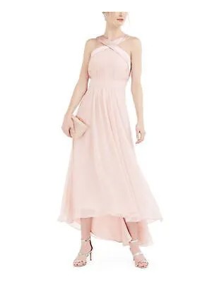 ELIZA J Женское розовое длинное вечернее платье без рукавов с подкладкой Petites 6P
