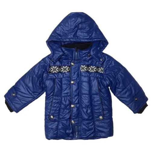 Ветровка Fashion, демисезон/зима, укороченная, подкладка, капюшон, съемный капюшон, карманы, манжеты, размер 134/2XL, синий