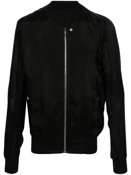 Rick Owens атласный бомбер Classic Flight, черный