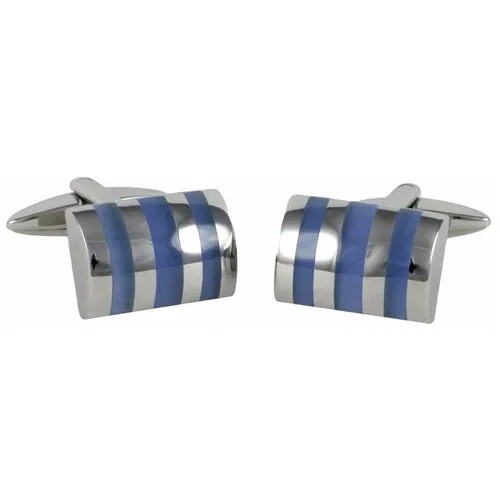 Запонки LINDENMANN Запонки LINDENMANN (ONE SIZE / Стальной/Синий)