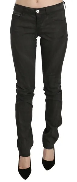 Джинсы CNC COSTUME NATIONAL Черные потертые джинсы скинни с низкой талией s. W26 Рекомендуемая розничная цена 400 долларов США.