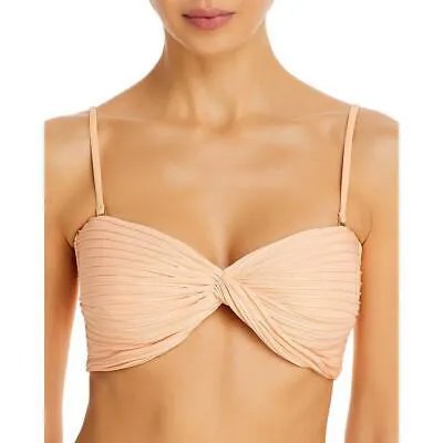 Revel Rey Womens Quinn Orange Bandeau Pool Beachwear Bikini Swim Top M BHFO 6963