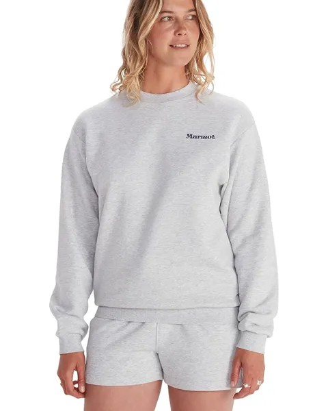 Толстовка Marmot Mountain Works Circle Heavyweight Crew, цвет Light Grey Heather