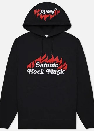 Мужская толстовка ASSID Satanic Rock Music Embroidered Hoodie, цвет чёрный, размер XL