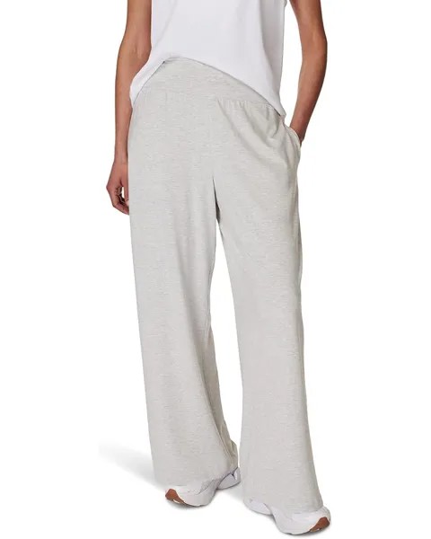 Брюки Sweaty Betty Modal Wide Leg Pants, цвет Light Grey Marl