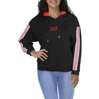 Tommy Hilfiger Sport Женская черная полосатая толстовка с открытыми плечами Plus 2X BHFO 3306