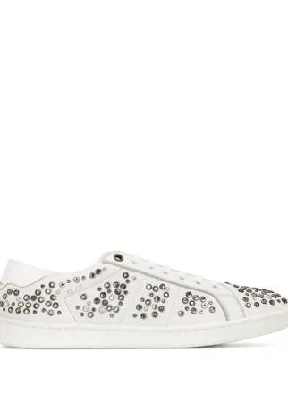 Saint Laurent кроссовки с отделкой кристаллами