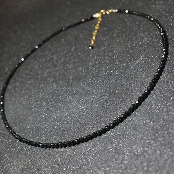 Простые черные бусы Короткое ожерелье женщины 2020 Мода ювелирные изделия женщины Choker ожерелья Bijoux Femme Дамы партия ожерелье