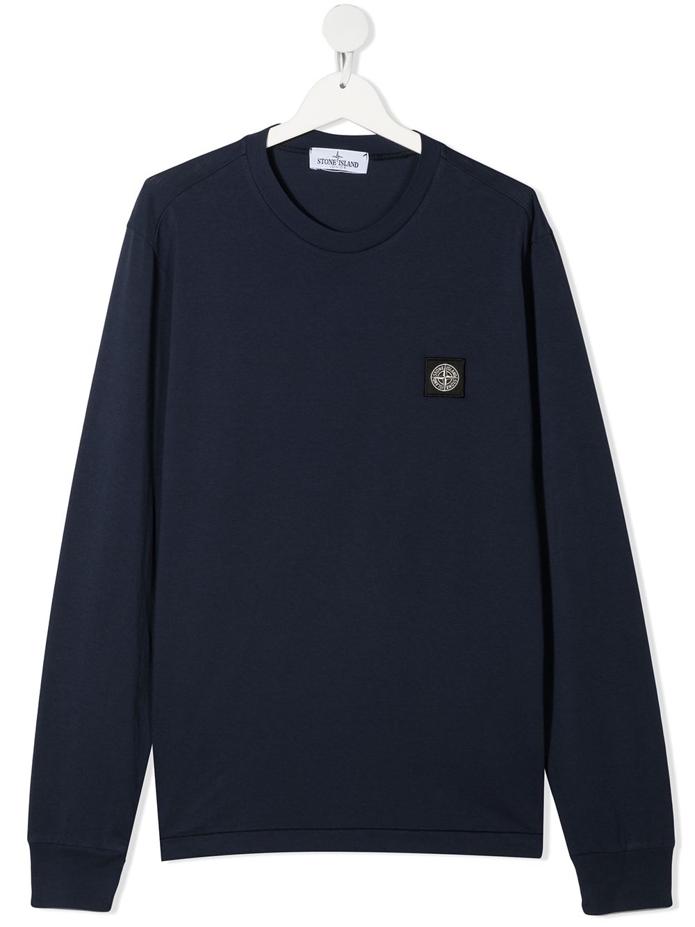Stone Island Junior толстовка с нашивкой-логотипом