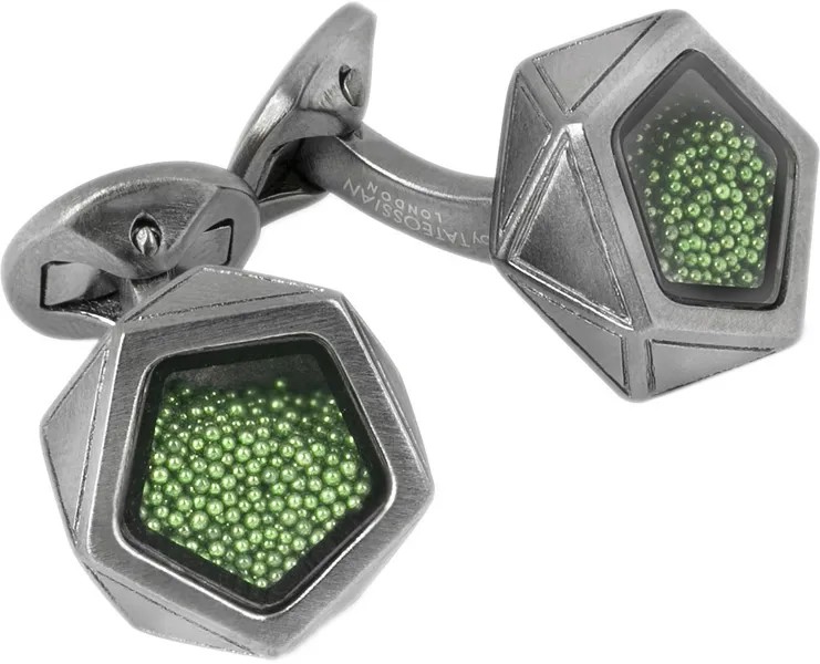 Запонки мужские Tateossian CF0449 серебристые