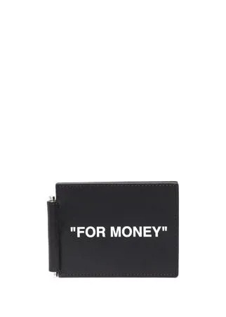 Off-White кошелек с принтом For Money