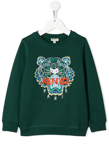 Kenzo Kids толстовка с узором Tiger