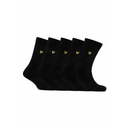 Носки Lyle & Scott CAMDYN, 5 пар, размер 40-46, черный