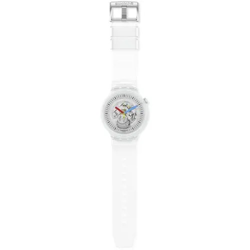 Наручные часы swatch, бесцветный, белый