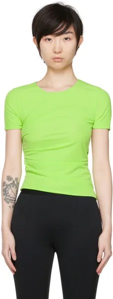 Зеленая двусторонняя футболка Helmut Lang