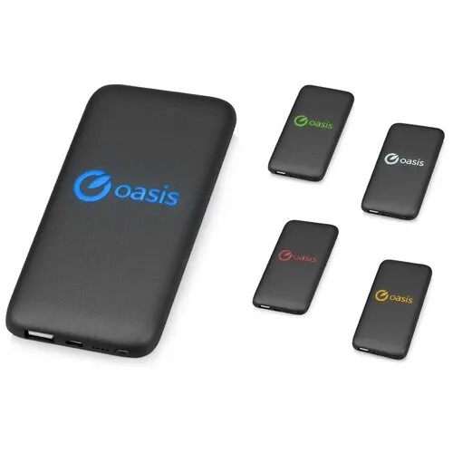 Портативное зарядное устройство XOOPAR BUBBLE BANG, 5 цветов подсветки, 5000 mAh, мокрый асфальт
