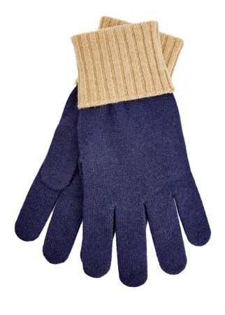 Кашемировые перчатки в стиле colorblock