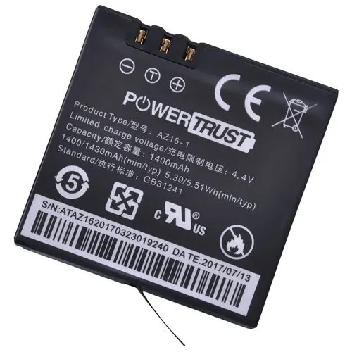 Аккумулятор DuraPro AZ16-1 для Yi 4K Yi Lite Yi 360 VR 1400 mAh