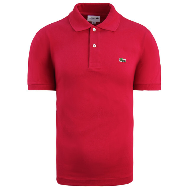 Классическая мужская рубашка-поло розового цвета Lacoste, розовый