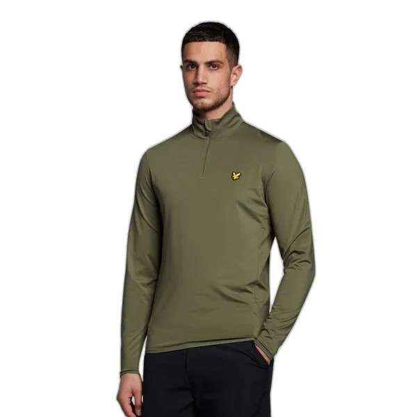 Куртка Lyle & Scott Tech Half Zip Fleece, зеленый