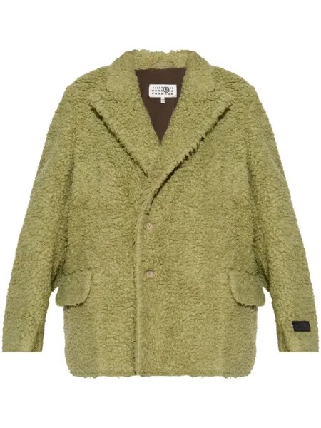 MM6 Maison Margiela застегнутая на пуговицы куртка, зеленый