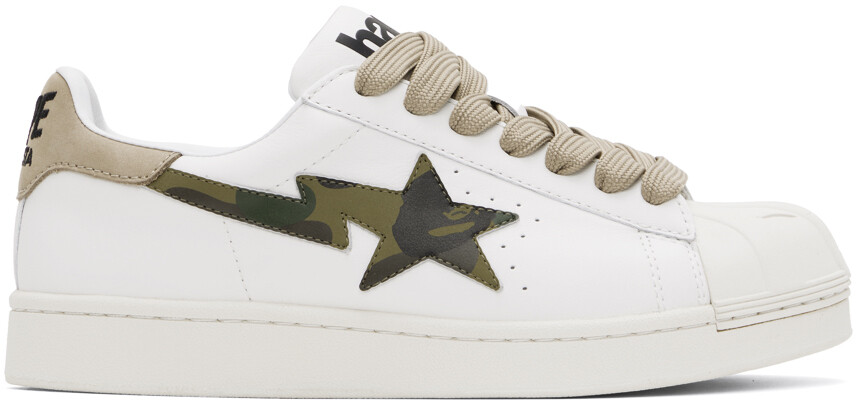 Кроссовки BAPE White Skull Sta M1