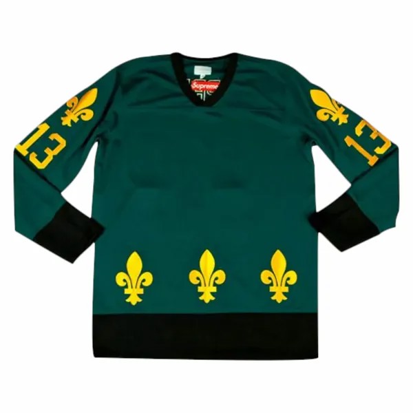 Лонгслив Supreme Fleur De Lis Hockey Jersey, бирюзовый