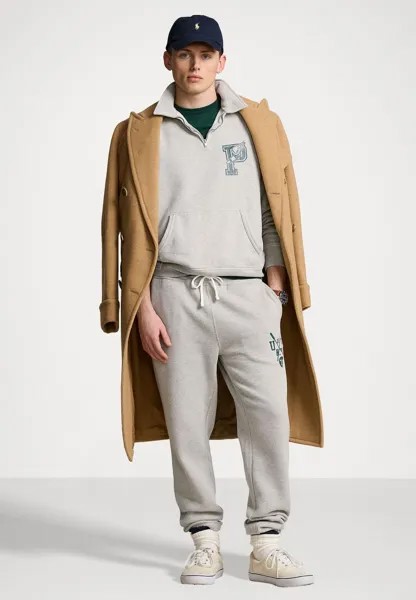 Толстовка P WING FLEECE COLLARED SWEATSHIRT Ralph Lauren, светло-серый