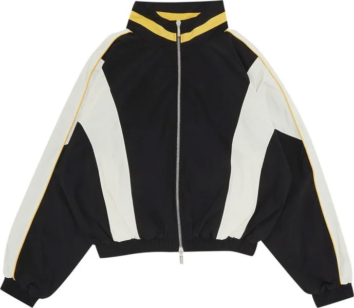 Куртка Rhude Curve Panel Track Jacket 'Black/Mustard', черный