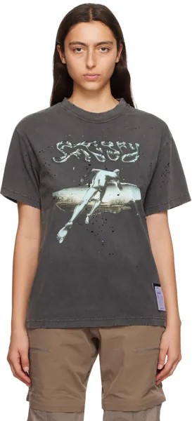 Эксклюзивная черная футболка Satisfy SSENSE MothTech